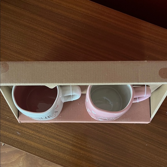 New Rae Dunn Yours & Mine Heart Mugs - Picture 12 of 15